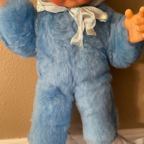 Rubber Face Doll Vintage Hand Painted Face Made in China Original Tag 16 inches - Picture 7 of 16